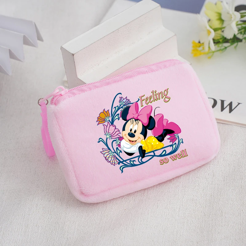 كارتون ديزني ميكي ماوس لينة محفظة للعملة أنيمي مطبوعة ميني أرقام بنين بنات المحمولة محافظ مفتاح بطاقة تخزين أكياس هدية #2