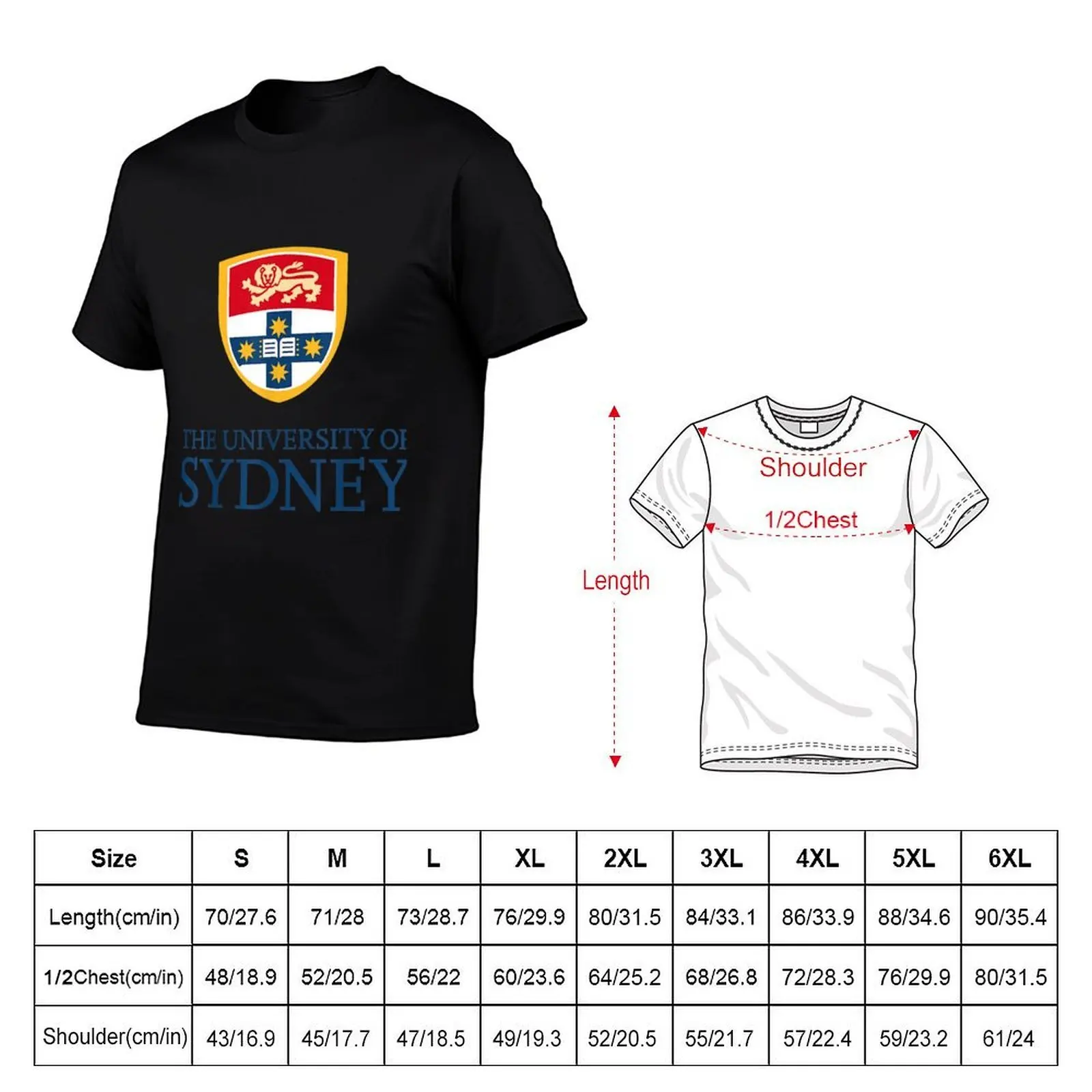 The University of Sydney Essential T-Shirt t shirts with prints t shirt man cotton man t shirts graphic T-shirt