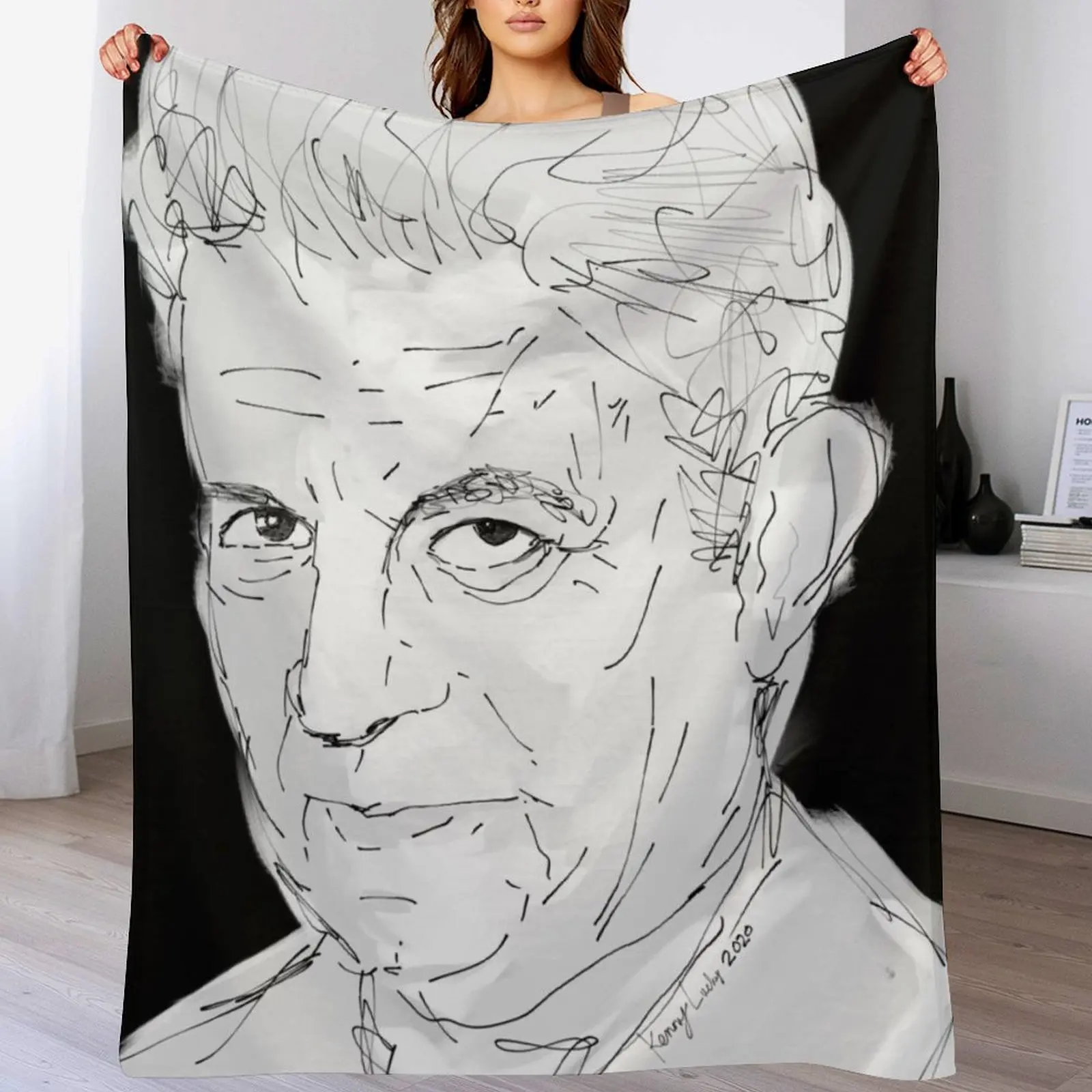 

Jacques Lacan Throw Blanket Picnic Shaggy cosplay anime Travel Blankets