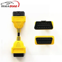 OBD2 Extension Cable Car obd2 16Pin Male to Female Plug Extension Cord Yellow Cable Extend OBD2 Diagnostic interface Adapter