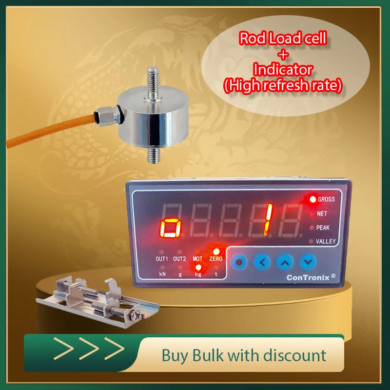 High Precision/refresh Micro Load Cell Sensor 5kg-500kg with Digital LED Indicator Controller for Tension Compression Testing