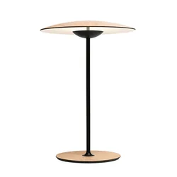 Lampe de Table LED en Fer Forgé Nordique, Base Peinte en Noir avec Abat-Jour en Chapeau de Bambou, Type Plug-in, Lampe de oral et de Chambre à Coucher