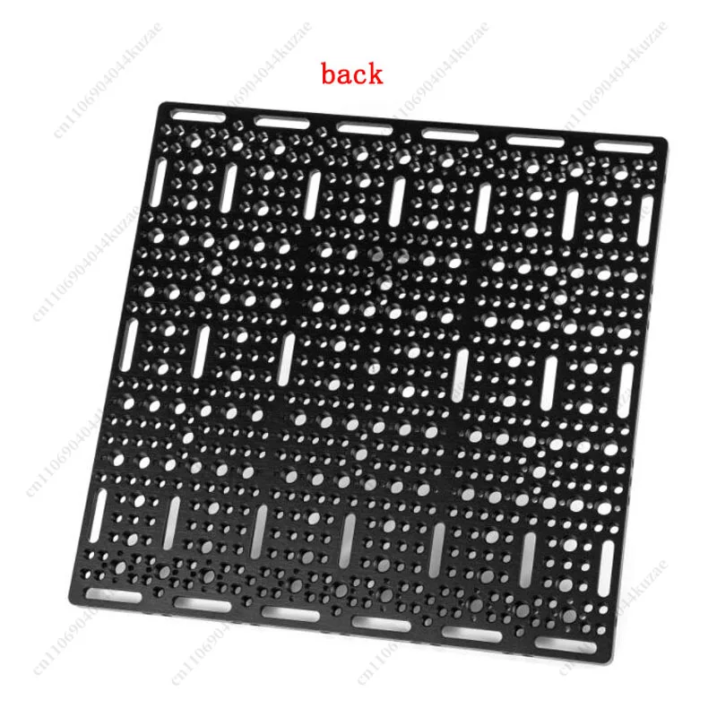 300×300×10mm Porous Aluminum Alloy Mounting Base Plate, Universal Installation Panel for Tripods and Industrial Equipment