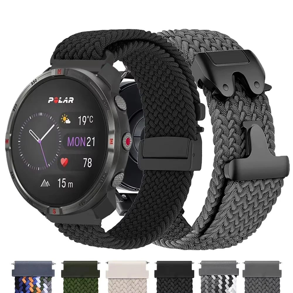 Parachute Strap 20/22mm Nylon Band For POLAR IGNITE 3 2/Pacer/Unite Watchband For POLAR Vantage M3 M2 M V3/Grit X2 Pro Bracelet