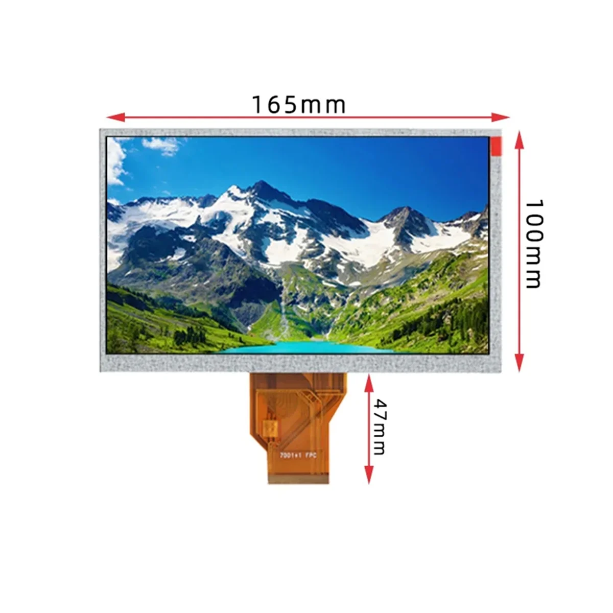 SMIEA 7-Inch TTL 50Pin 7DD1+1 20000938-30 Suitable for AT070TN90 AT070TN92 V.X LCD Screen Display Screen(Thickness 3.5mm LCD)