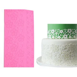 Handmade Cake Border Flower Lace Mold Fondant Silicone Lace Mat Sugar Craft Cake Mold Cake Edge Decoration Tools