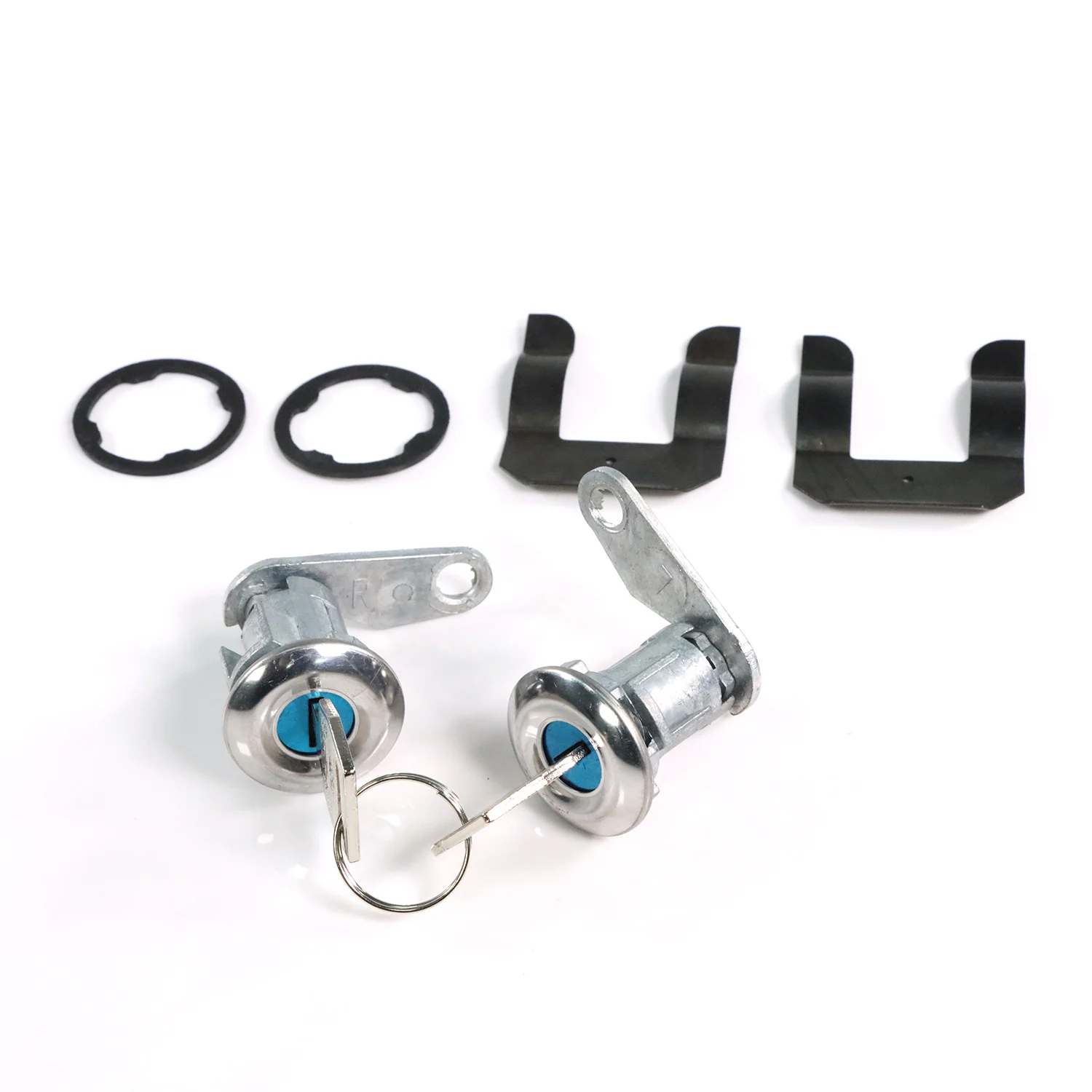 Door Lock Cylinder Set with 2 Keys 5070001 For 1965-1979 Ford E-150 250 350 Econoline Mercury Mustang Custom F100 F150 F250 F350