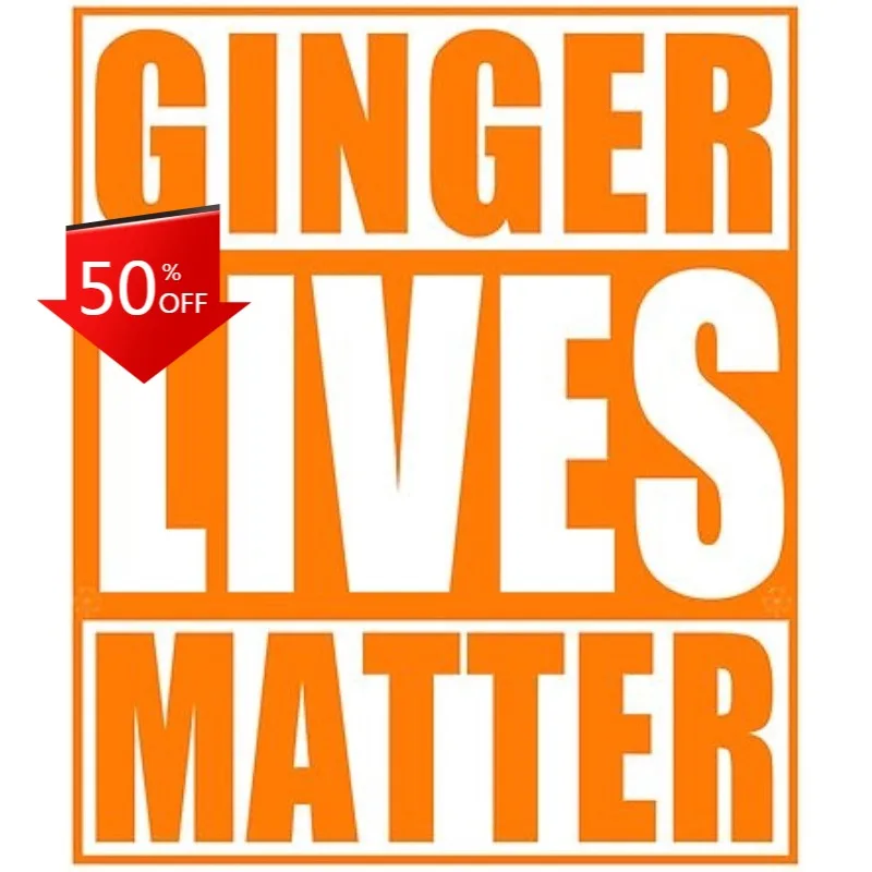 

Ginger Lives Matter Red Head Freckles Pale Funny Hard Hat Sticker Graffiti Bumper Bodywork Cover Scratches Exterior Deco