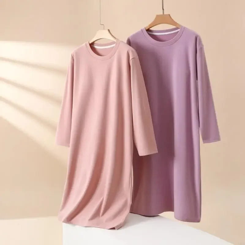 겨울 임신 잠옷 임신 한 여성을위한 선반 브래지어 열 벨벳 부드러운 탄성 출산 잠옷 내장 15UB