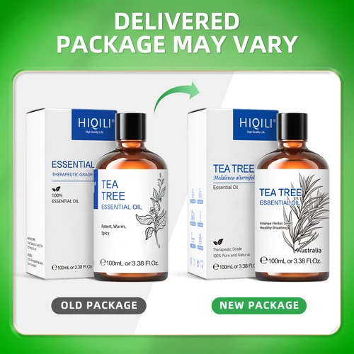 Imagen 2 del producto HIQILI 100ML aceites esenciales de árbol de té para difusor humidificador aromaterapia masaje aceite aromático para velas hacer jabón cuidado del cabello