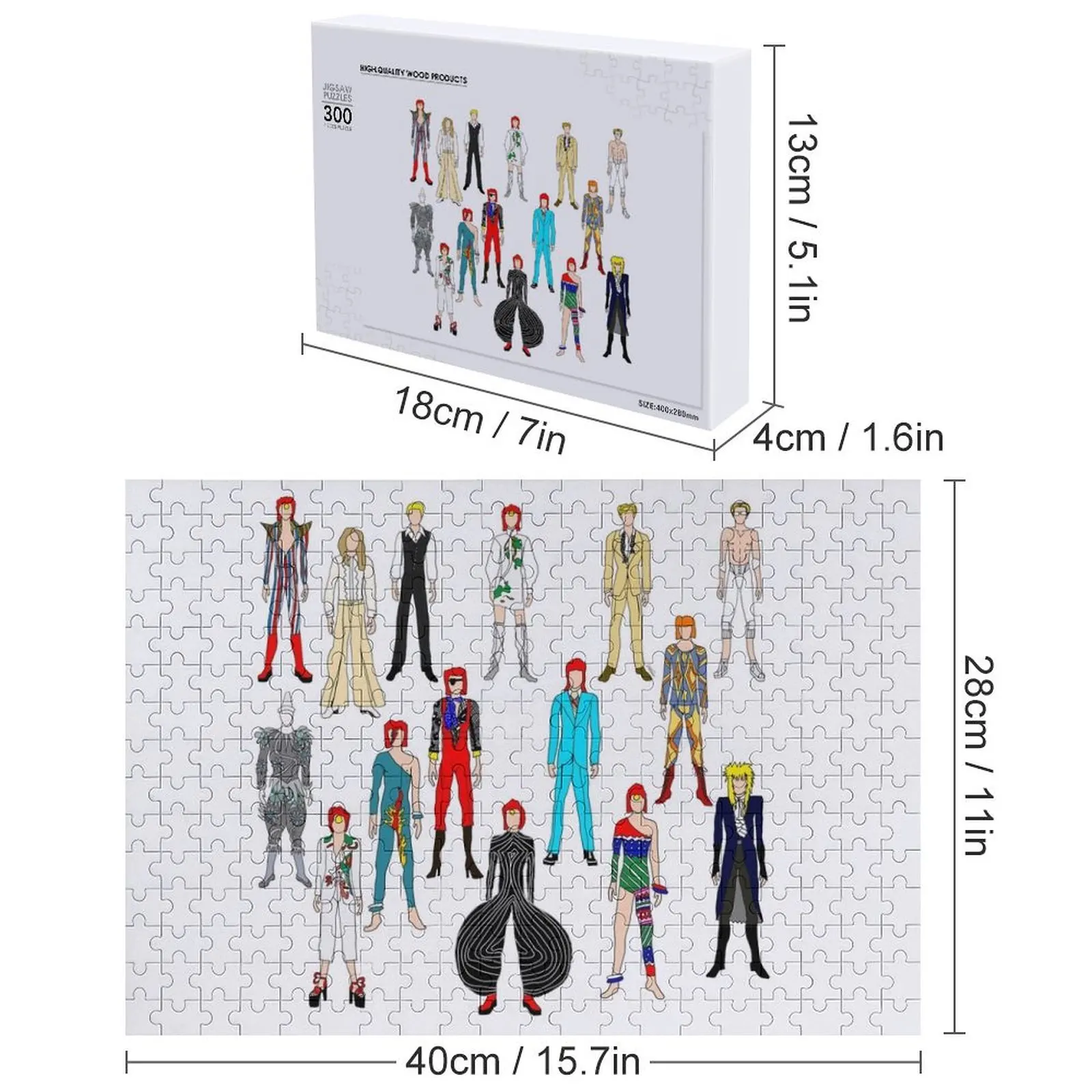 ريترو خمر الأزياء 20 بازل قطع وودز للبالغين مقياس المحركات صور لغز مخصص