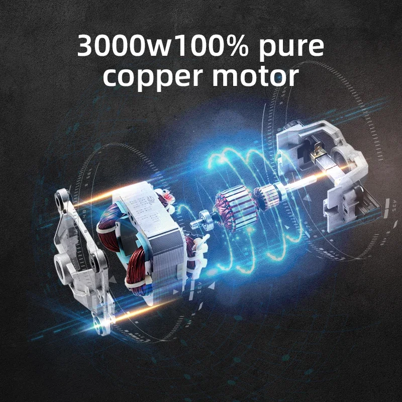 2L 4500W الفضة كريست الفاكهة متعددة الوظائف الكهربائية المحمولة خلاط قابلة للشحن فقط 1 الجرار