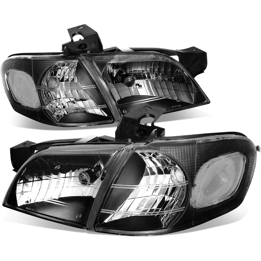 

Фары в сборе, совместимые с галогенными фарами Venture Silhouette Montana Trans Sport 1997-2005 годов, 4 шт., галогенные фары со стороны водителя и пассажира