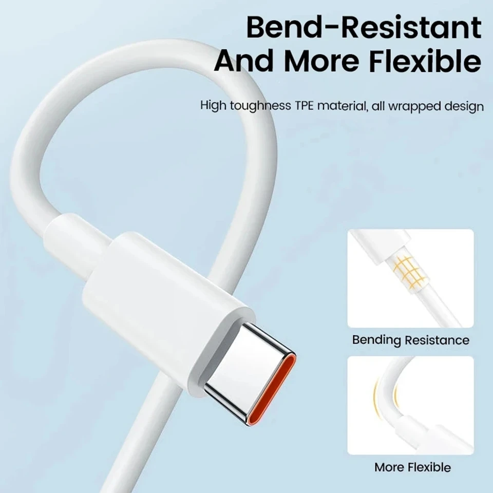 6A 67W Ultra Fast Charger For Xiaomi 11 12 Lite 13T 14T 15 17 Redmi Note 10 11T 12 13 14 POCO X3 X4 X5 Type C USB Charging Cable, image 5