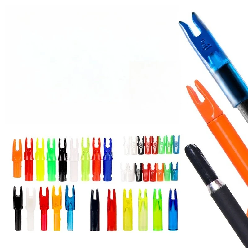 

20pcs 4.2mm Wholesale Plastic Arrow Nocks Internal & External Arrow Nocks Anti-Drop Pin Nocks for Archery Arrow Shaft Wholesale