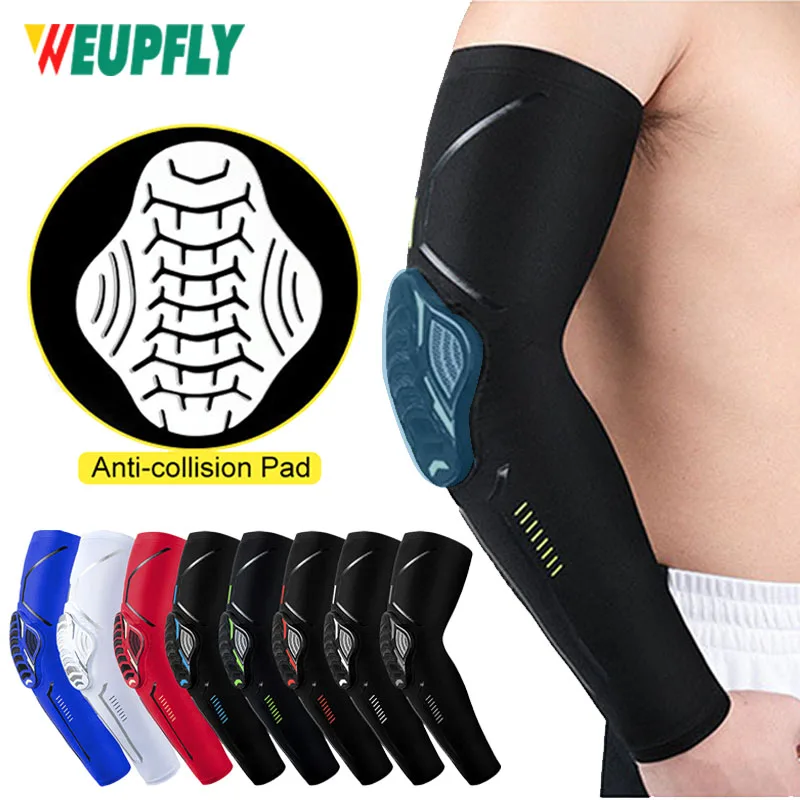 WEUPFLY-coderas para hombre, protectores de brazo para ciclismo, protección al aire libre, esquí, motocicleta, baloncesto, fútbol, deportes, 1 piezas