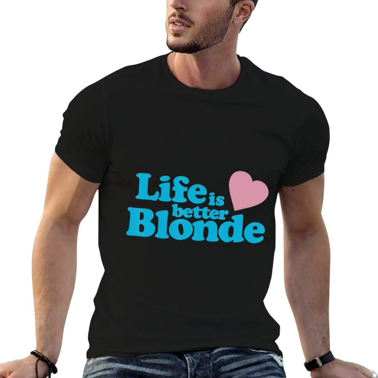 

designer oversize man t t Is Better t essential anime Life T-Shirt shirts shirt shirt Blonde