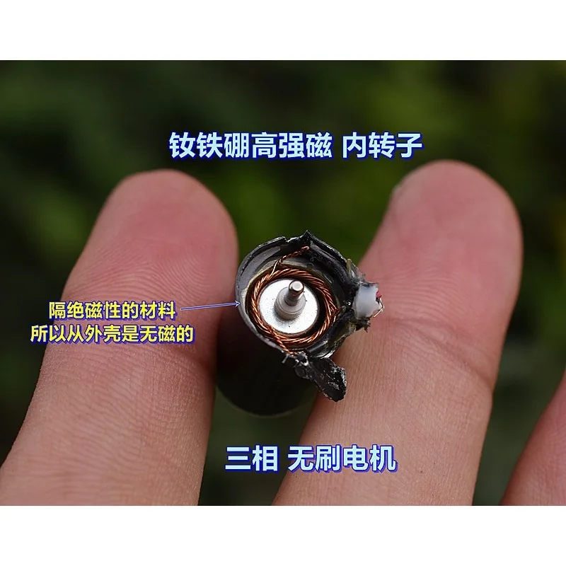 1220 Mini 12mm*20mm 3-Phase Inner Rotor Brushless Motor DC 7.2V 43600RPM High Speed Power Ball Bearing DIY RC Car Boat Model