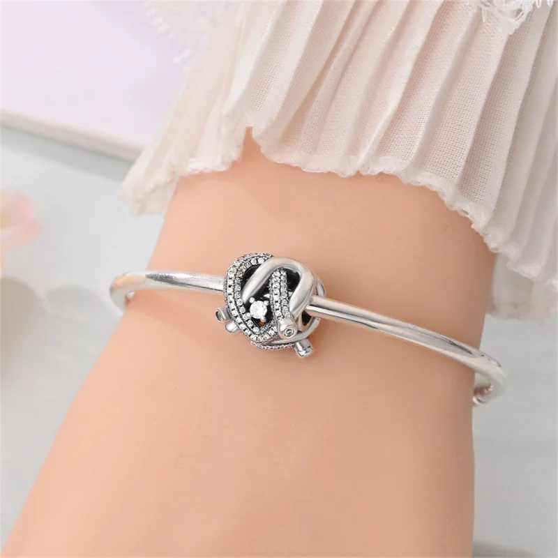 2026 New 925 Sterling Silver Endless Love Charms Beads For Women Fit Original Bracelet DIY Birthday Party Jewelry Gifts
