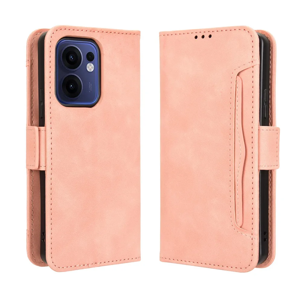 حافظات المحفظة لهاتف OPPO Reno 13F حافظة جلدية، غطاء قلاب مغناطيسي للكتاب، حامل بطاقة الصور، حقائب الهاتف المحمول