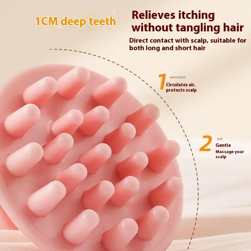 Silicone Shampoo Scalp Hair Massager Shampoo Massage Comb Bath Massage Brush Scalp Massager Hair Shower Brush Comb Care Tool