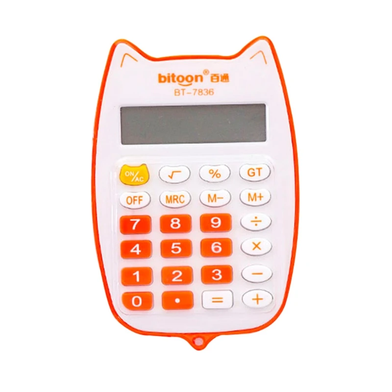 Basic Standard Calculators Mini Digital Desktop Calculator 12-Digit LED Display 1 x AAA Battery Powered for Smart Calcul