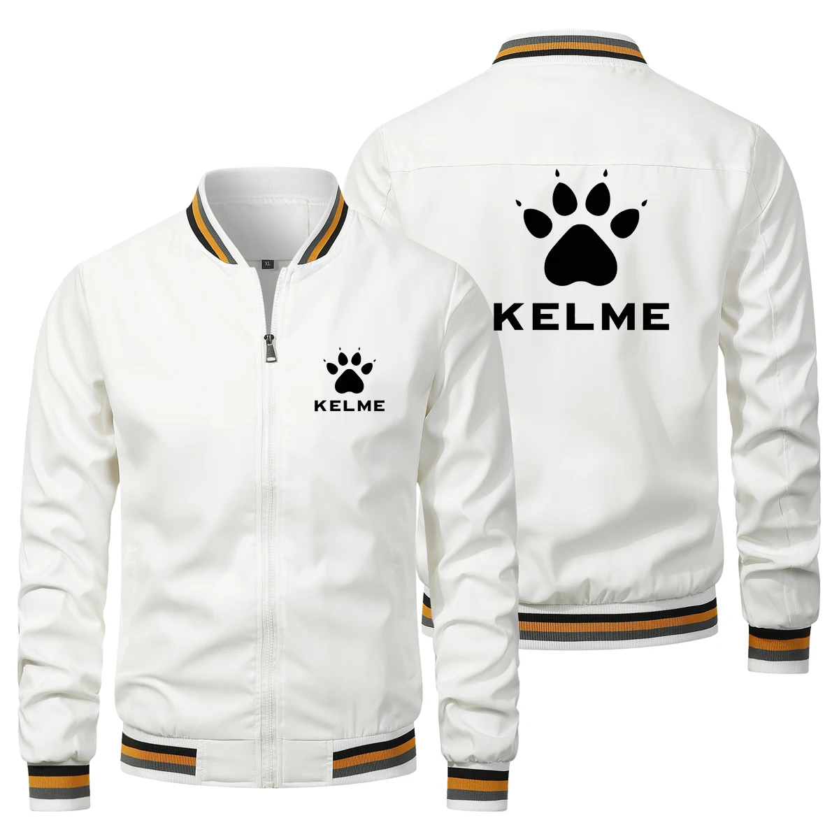 

KELME Mei Asian Cup Series Training Sports Jacket - Men's Loose Running Sports Coat - Outdoor Daily Baseball Jacket