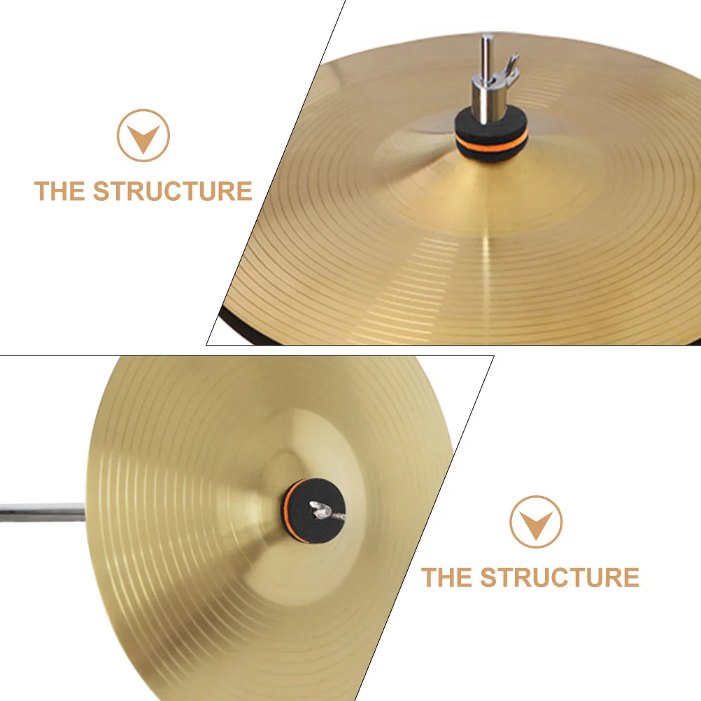 

10 Pcs Cymbal Hair Pad Drum Pads Small Accessory Accessories Kit Felt Cymbla Gadgets