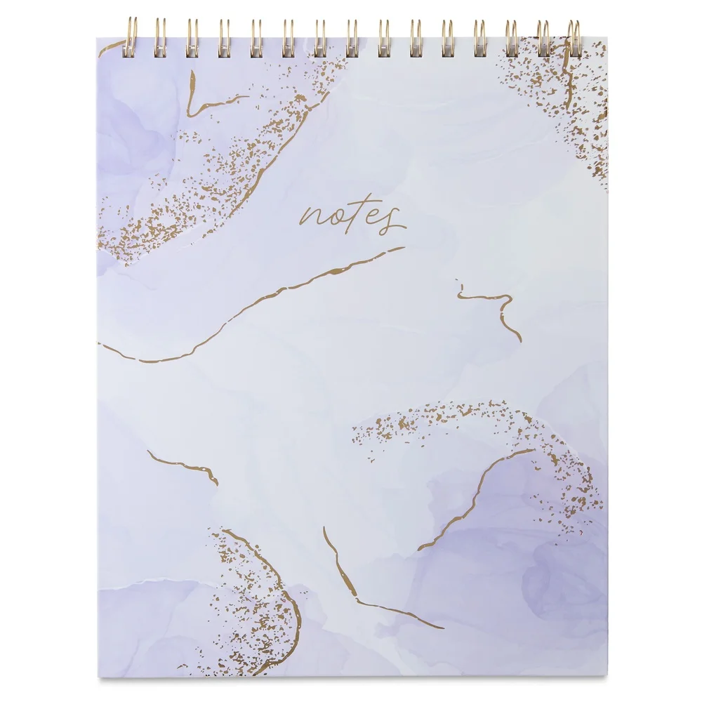 

Компактный спиральный блокнот 8x10 дюймов, 96 листов в линейку, портативный блокнот с перфорированными страницами, письменный стол с каракулями, органайзер для школы