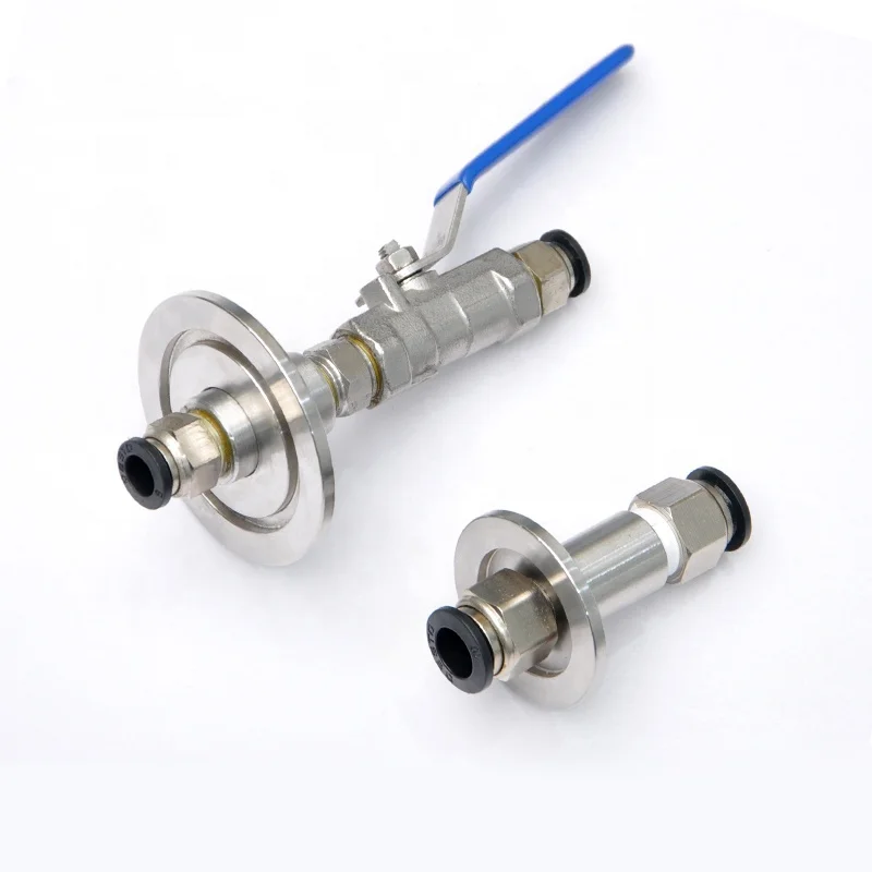 اتصال أنابيب الغاز الفراغ مواصفات متعددة وصلة أنابيب الهواء الاختيارية مع صمام الكرة لصندوق القفازات صندوق الفراغ