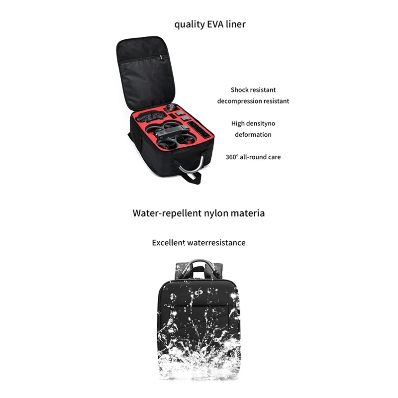 Für DJI Avata 2 Rucksack UAV Aufbewahrungstasche für DJI Avata 2 Fernbedienung Aufbewahrungskoffer