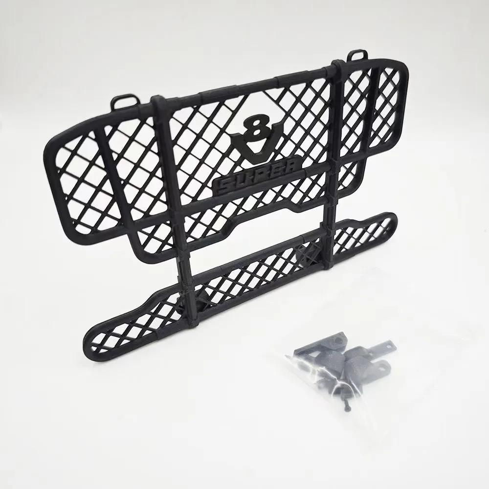 Plastic Voorbumper Bullbar met LED Verlichting voor 1/14 Tamiya RC Dump Truck SCANIA R620 VOLVO Mercedes-Benz ACTROS 3363 MAN Onderdelen