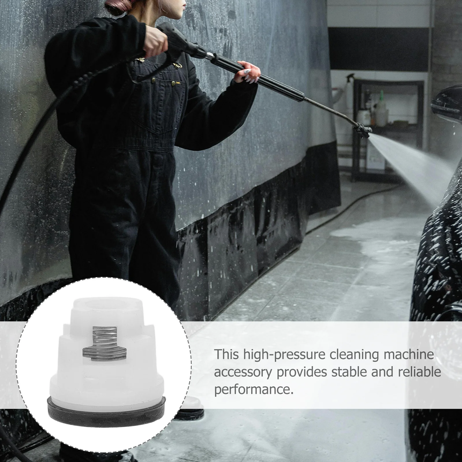 10 قطعة صمام فحص مقعد صمام غسالة الضغط متوافق مع متين وسهل الاستبدال فلتر غسيل السيارات عالي الكفاءة