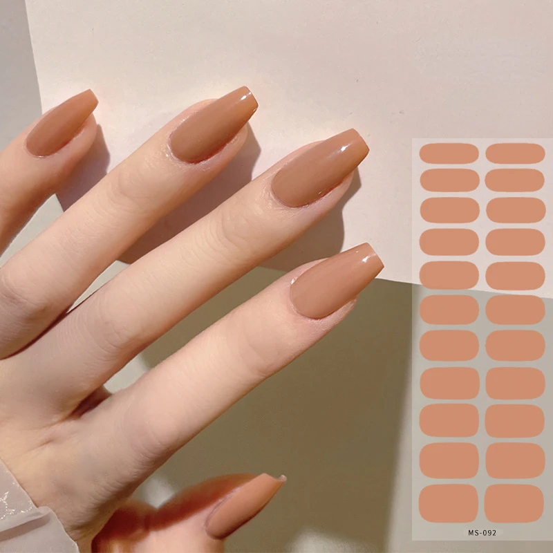 Bandes Adhésives pour Ongles en Gel Français, Autocollants de Décoration, Sans Besoin de Lampe UV, Salon de Manucure Coréen, DIY