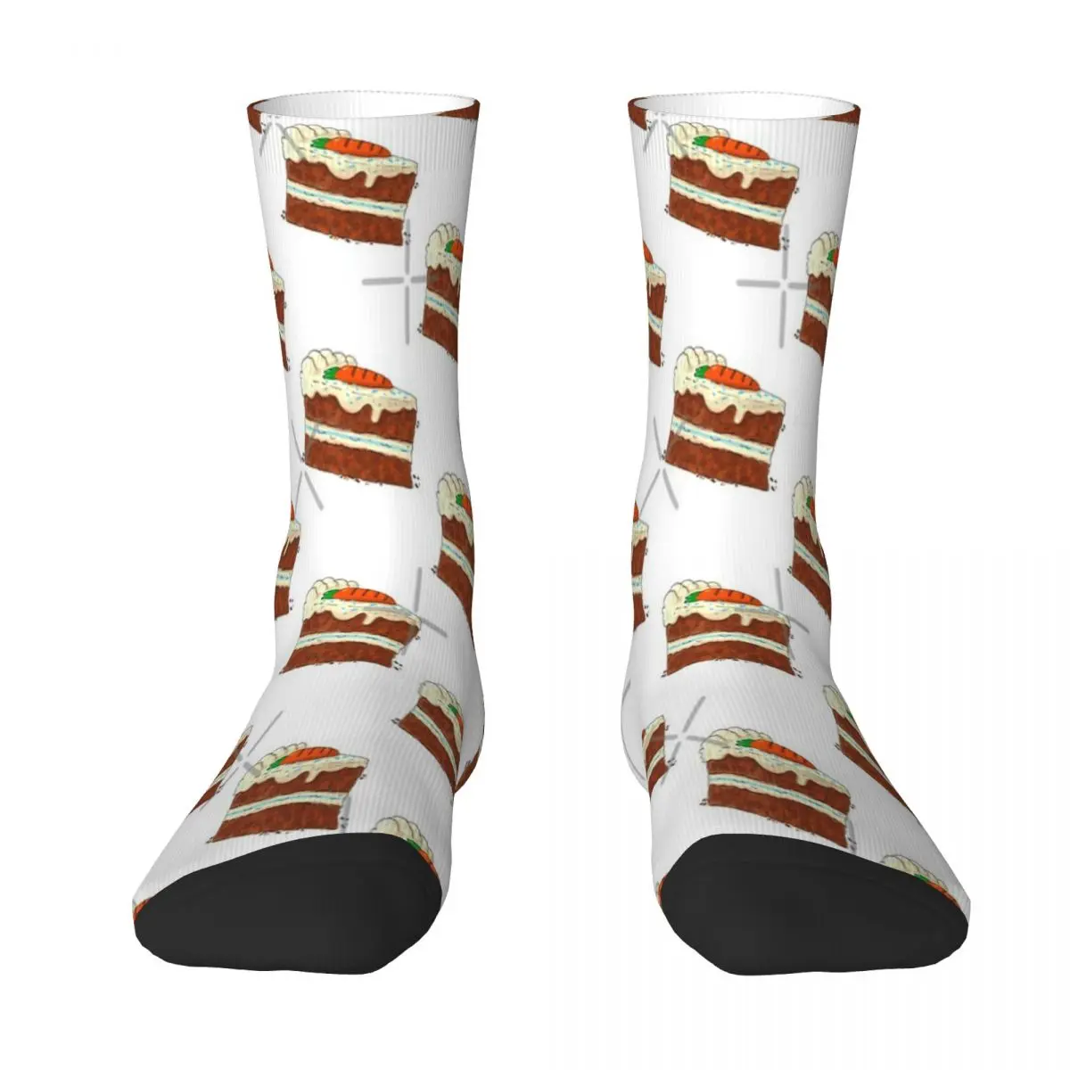 

Carrot Cake Socks Fashion Trends Unisex Stockings 3D Printing Gifts Breathable Socks