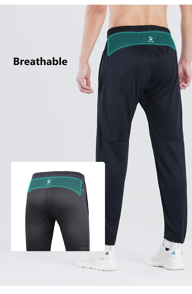 KELME Men Sports Trousers Sweatpants Kid Winter Padded Pants Thicken Jogging Women Fitness Outwear Warm Long Pants K15Z406