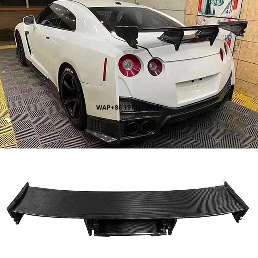 

N Style Carbon Fiber GT Wing Rear Trunk Spoiler for GTR R35 2008-2015 Bodykit with Rear Trunk Lip Wing Spoiler