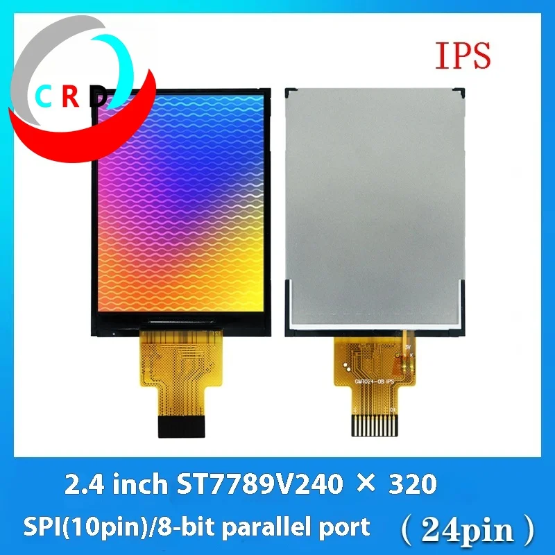 Changruida 2.4 inch TFT liquid crystal display LCD serial port IPS screen 240x320 full color ST7789 small screen SPI esp32