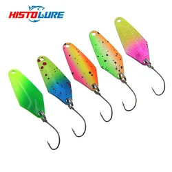 HISTOLURE Trout Fishing  Spoon Bait 2.2g 32 mm UV Colorful Stream Metal Hard Fishing Lure  spinner Baits