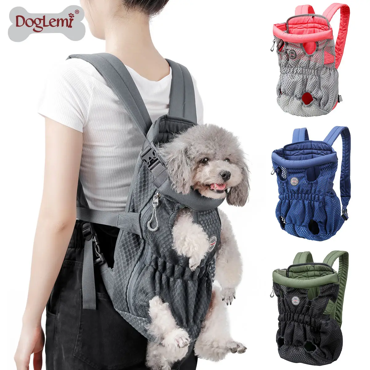 Imagem -04 - Transportador de Peito Frontal para Pet Dog Caminhada Mochila Tote Holder Sling Bag