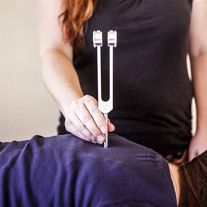 Bio Acoustic Slider Tuning Fork 128Hz Weighted Standard Therapy Tuning Fork For Body Healing Relax Treatment