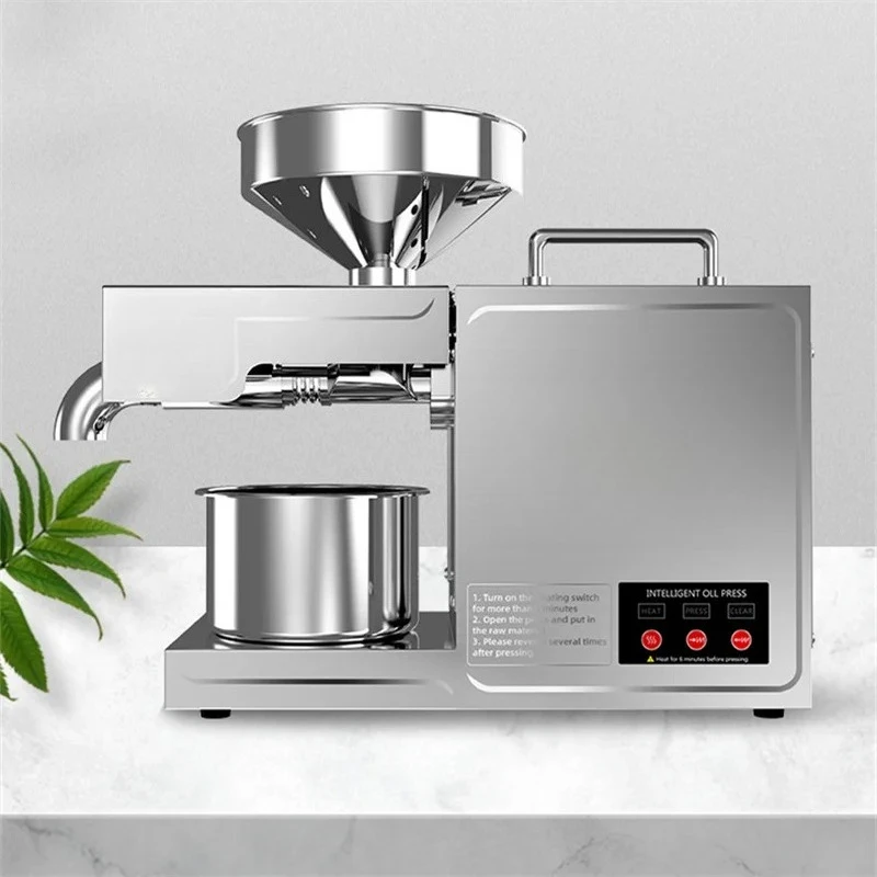 

Commercial Stainless Steel High Extraction Rate Press Flaxseed Sunflower Seed Coconut Meat Single-head Oil Press