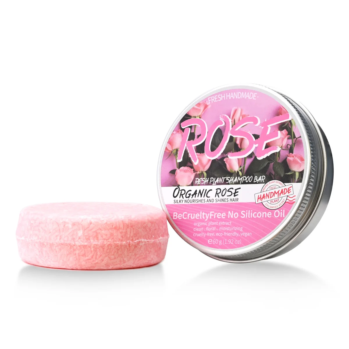 

60 г органическое шампунь с эфирным маслом розы, насыщенная пена, легко полоскается, глубокая очистка, увлажняющее мыло для рук