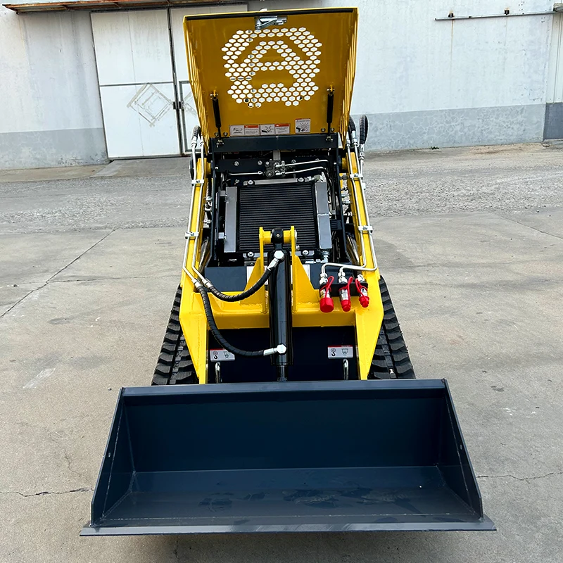 Customized Hot Selling Mini Sliding Loader CE Approved Front End Loader Electric Tracked Skid Steer Loader With Attachments