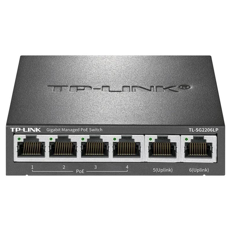 TP-LINK 6 ポート ギガビット PoE ネットワーク スイッチ プラグ アンド プレイ