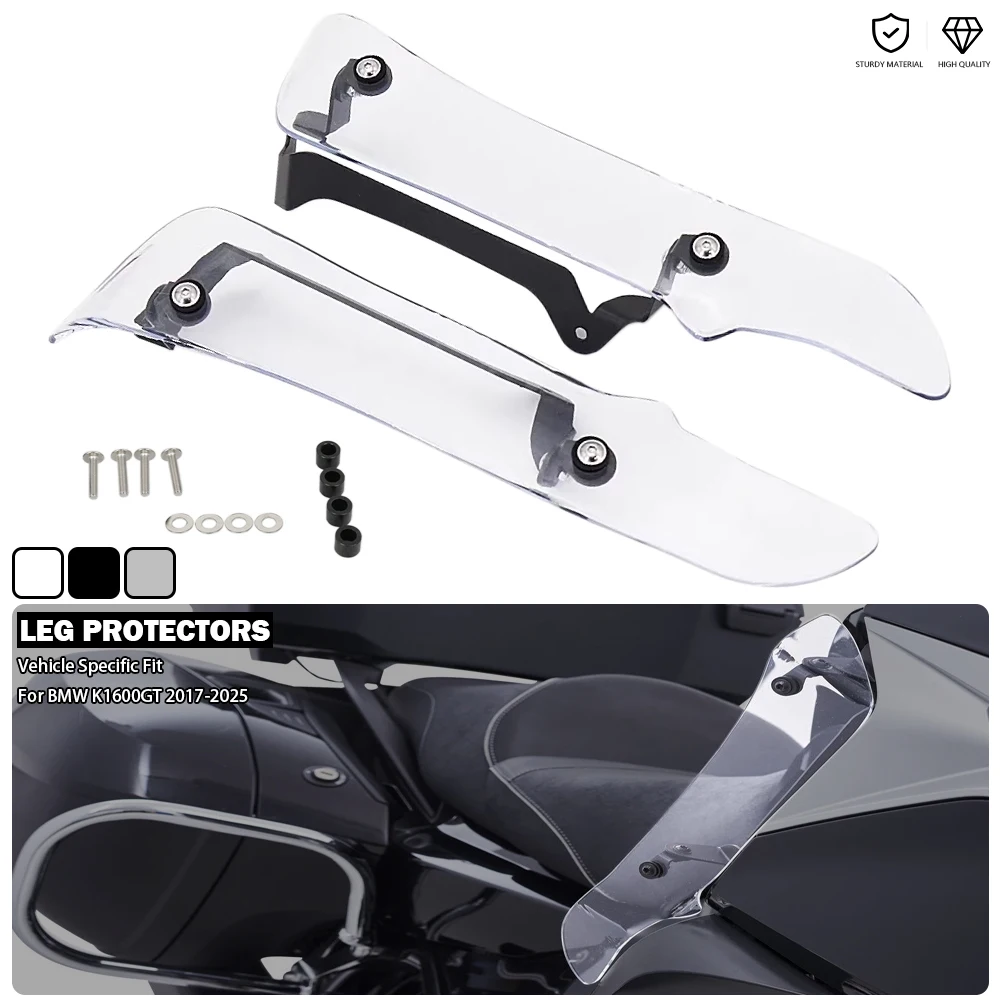 

Motorcycle Adjustable Wind Deflector Leg Protector Side Fairing Windshield Fits For BMW K 1600 GT K1600GT K1600 K48 2017-2025