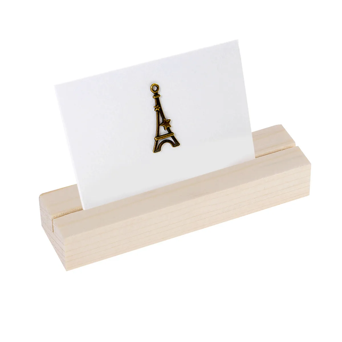 12Pcs Wooden Stump Table Number Holder Rustic Name Card Stand for Wedding Party Menu Photo Memo Note Display Home Decor Office