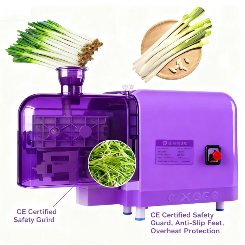 آلة شواء تجارية آلة تقطيع البصل الأخضر الكهربائية متجر البط المشوي فندق قابل للغسل تمزيقه البصل الأخضر أداة الإلهية