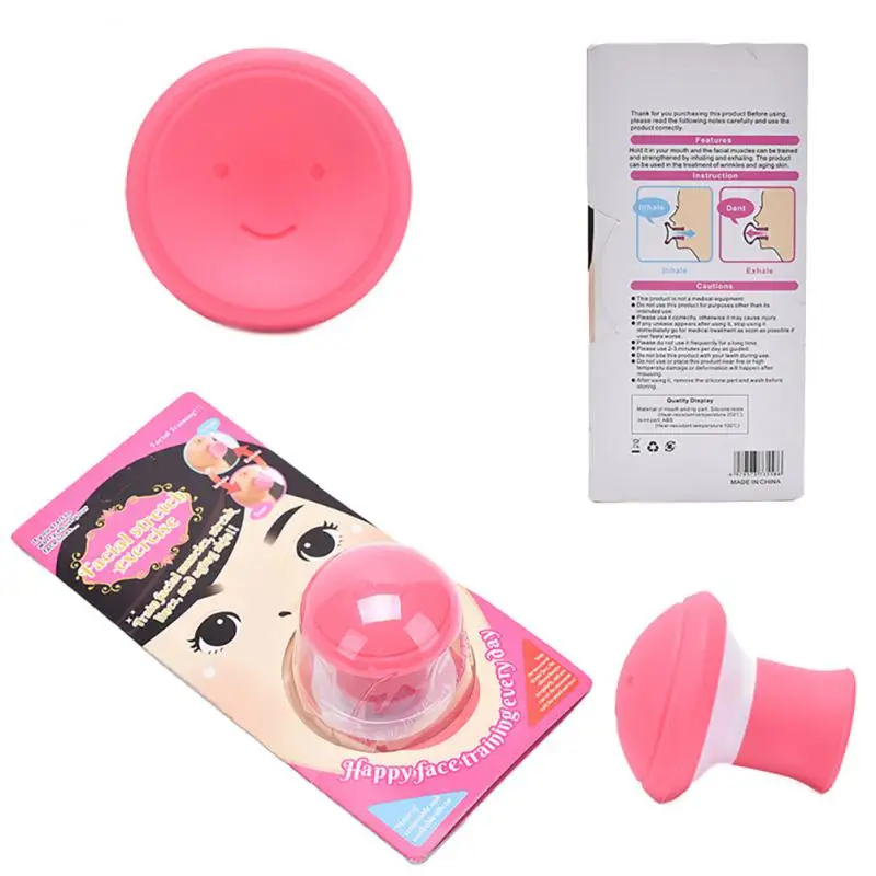 Outil de Lifting du Visage en Silicone V, Exercice de la Bouche, Double Menton, Amincissant, Resserrer les Lignes du Visage, Outils de Soins de la Peau