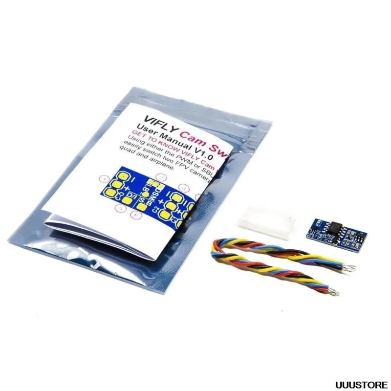 VIFLY Cam Switcher Two FPV CameraEasily Switch Support SBUS IBUS PWM for RC FPV Racing Freestyle Airplane Drones DIY Parts Model